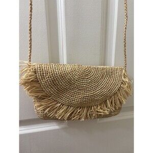 Mar Y Sol Lila Raffia Straw Bag Natural